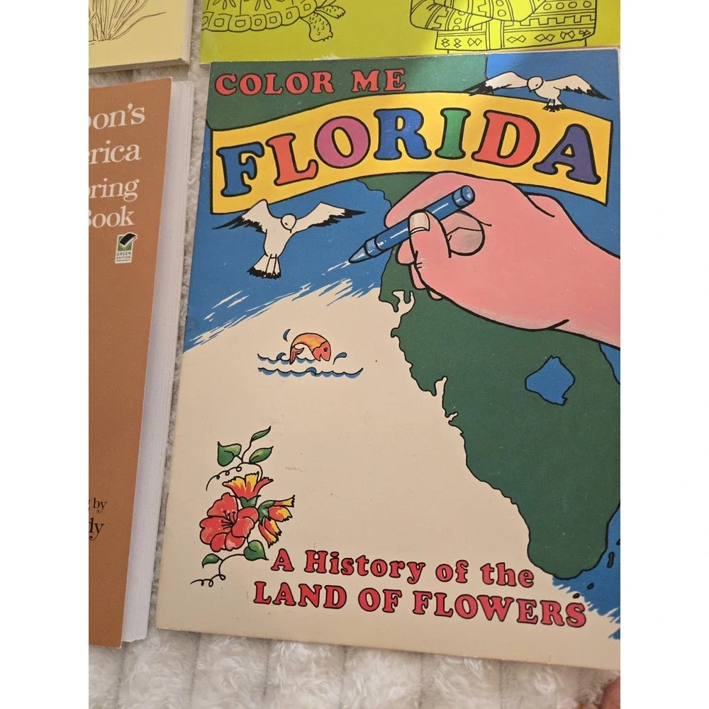 4 Nature Coloring Books Florida Audubon's Birds Everglades West Wildlife Gift